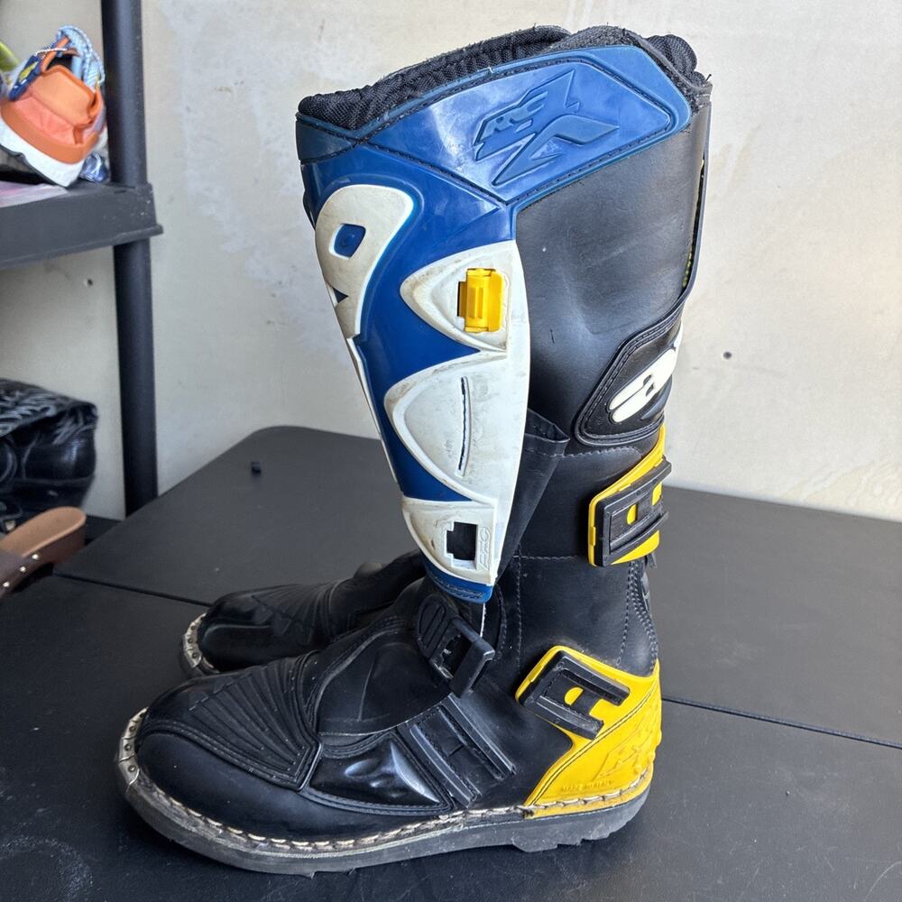 Vintage Axo Motocross Boots Good Shape Missing Straps Size AU 8 Us 9 Men
